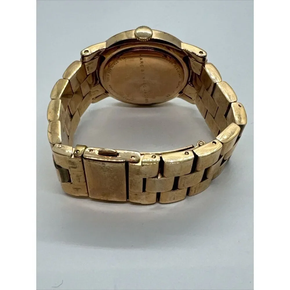 Marc Jacobs MBM3077 Women's Gold Stainless Steel Analog Dial Quartz Watch JNA531